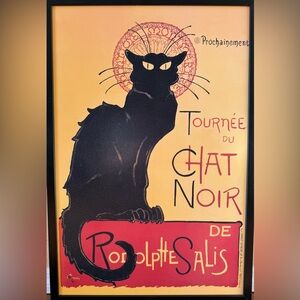 Tournee du Chat Noir Black Cat, Framed Vintage Poster